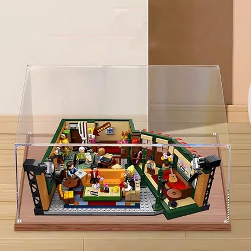 Acryl-Vitrine, kompatibel mit Lego 21319 Café Vitrine Kit, staubdichte transparente Vitrine, Aufbewahrungsbox (nur Vitrine) (2 mm) von DDXMML