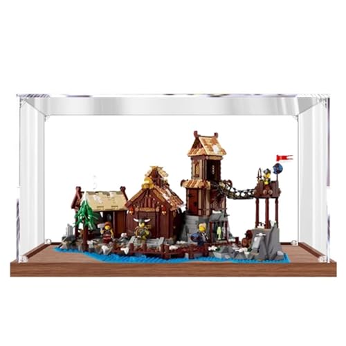 Acryl-Vitrine, kompatibel mit Lego 21343 Village Display Box Kit, staubdicht, UV-beständig, transparente Vitrine (nur Vitrine, Kit nicht im Lieferumfang enthalten) (2 mm) von DDXMML