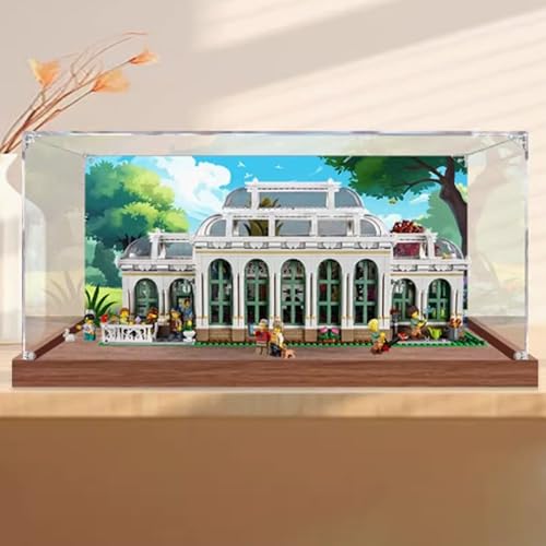 Acryl-Vitrine, kompatibel mit Lego 21353 Beautiful Botanical Gardens Display Box Kit, staubdicht, UV-beständig, transparente Vitrine (nur Vitrine (Back Spray 2) von DDXMML