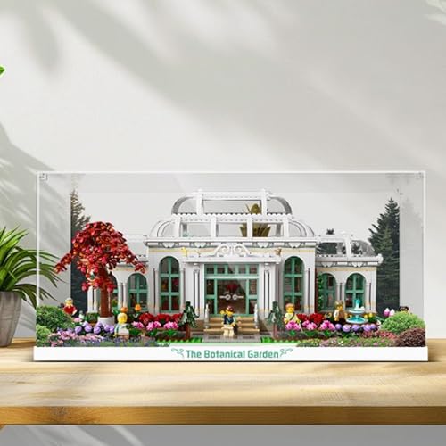 Acryl-Vitrine, kompatibel mit Lego 21353 Beautiful Botanical Gardens Display Box Kit, staubdicht, UV-beständige transparente Vitrine (nur Vitrine) von DDXMML