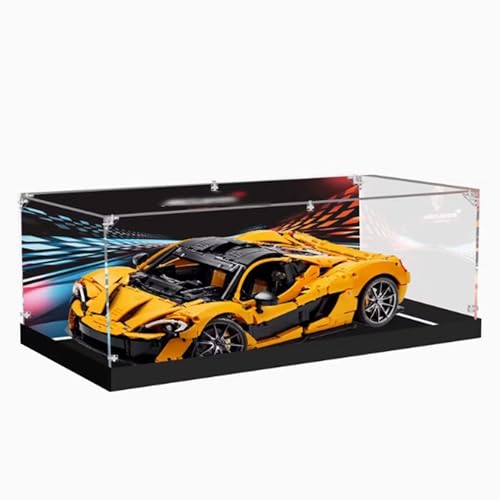 Acryl-Vitrine, kompatibel mit Lego 42172 Racing Display Box Kit, staubdicht, UV-beständig, transparente Vitrine (nur Vitrine) von DDXMML