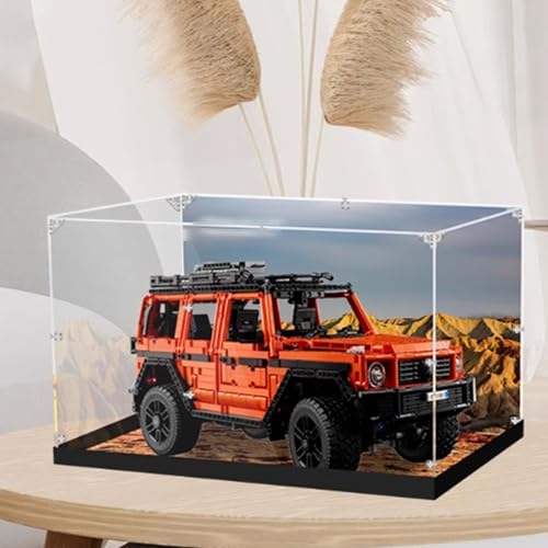 Acryl-Vitrine, kompatibel mit Lego 42177 Geländewagen-Displaybox-Kit, staubdicht, UV-beständig, transparente Vitrine (nur Vitrine) von DDXMML