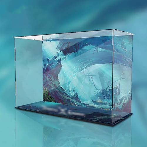 Acryl-Vitrine, kompatibel mit Lego 71042 Piratenschiff-Displaybox-Set, staubdicht, UV-beständig, transparente Vitrine (nur Vitrine (Stil 2) von DDXMML