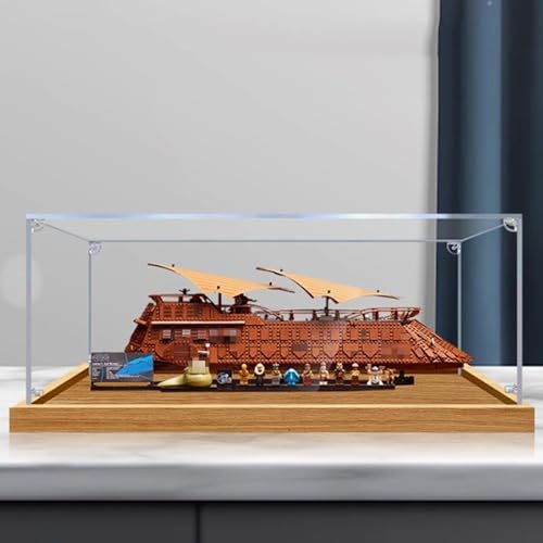 Acryl-Vitrine, kompatibel mit Lego 75397 Segelyacht-Kit, staubdicht, UV-beständig, transparente Vitrine (nur Vitrine (2 mm) von DDXMML