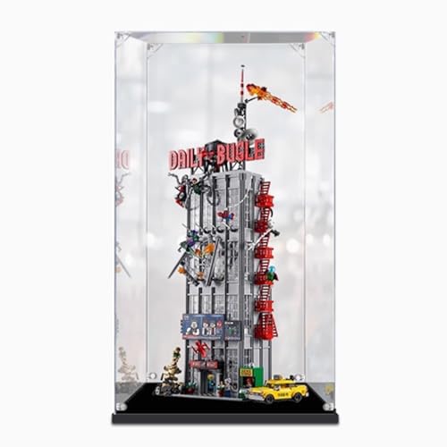 Acryl-Vitrine, kompatibel mit Lego Building 76178 Modellset, staubdichte transparente Vitrine, Aufbewahrungsbox (nur Vitrine) (2 mm) von DDXMML