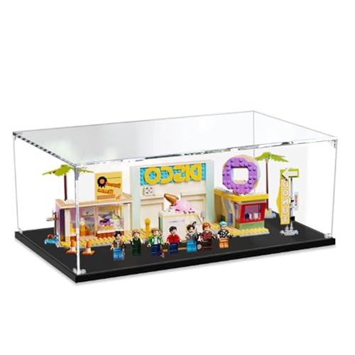 Acryl-Vitrine für Lego 21339 kugelsicheres Jungen-Modell, staubdichte Schaukasten, Baustein-Displaybox für 21339 (nur Vitrine) (2 mm) von DDXMML