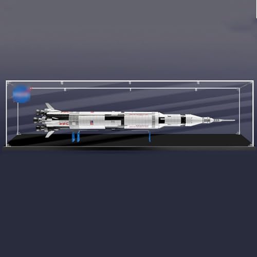 Acryl-Vitrine kompatibel für le-go 21309 Apollo Saturn V 92176 Launch Vehicle Model Transparent Staubdichter Schutz Sammlung Aufbewahrungsschrank (nur Vitrine) (Horizontal 2mm) von DDXMML