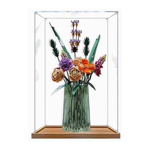 Transparente Acryl-Vitrine für Lego 10280 Bouquet of Roses Modell, Sammlerstücke, Arbeitsplatten-Vitrine, Geschenk, Staubbox, Organizer (nur Displaybox) (StyleA 3 mm) von DDXMML