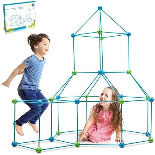 DDYX2020 DIY Konstruktionsspielzeug ab 5, Kinder Outdoor Spielzeug,Höhle Bauen Kinder Bauspielzeug, DIY-Bauspielzeug,Indoor Spielhaus Höhle Kinder Spielzeug Mädchen Jungen 85pcs von DDYX2020