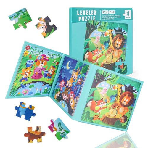 Puzzle, DEANKEJI Lernspiele ab 3 Jahre, Spiele ab 3 Jahren, Lustige Eltern-Kind-Spiele, Intelligenz Entwickeln, Geeignet für über DREI Jahre von DEANKEJI