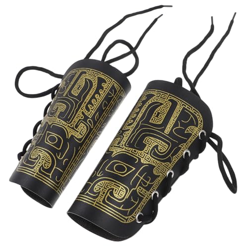 DEARMAMY 1 Paar Handgelenkstütze Requisiten Unterarmschutz Cosplay Armschienen Armband Armschienen Cosplay Zubehör Halloween Requisite Wikinger Handgelenkschützer Cosplay Armschutz Cosplay von DEARMAMY