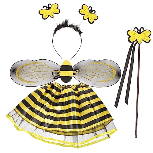 DEARMAMY 1 Satz Bienen-Cosplay-Flügel Aufkleber Bienendekor Leistungsbienenflügel kinderkleider kinderkleidung Bienenrequisite verkleiden Dekoration für Partykleidung Siebdruck von DEARMAMY