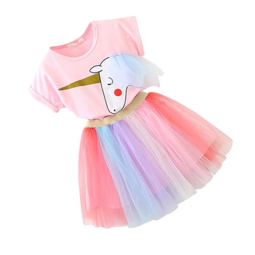 DEARMAMY 1 Satz Cosplay-kleidung Geburtstagsoutfit Für Mädchen Einhorn-tutu-kleid Rosa von DEARMAMY