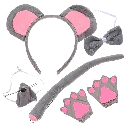 DEARMAMY 1 Satz Halloween-Cosplay-Zubehör kleidung kinderkostüme tierhaarreifen costume Maskenball Hautpflege-Stirnband Ratte Tier-Stirnband-Kostüm mädchen stirnbänder Stoff von DEARMAMY