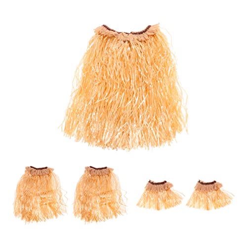 DEARMAMY 1 Satz Hawaiianischer Hula Five Kostüm Dekorationen Luau-Partyzubehör Girlande luau geburtstag carnival costume karnevalskleidung decor Festival- Cosplay-Zubehör Plastik Khaki von DEARMAMY