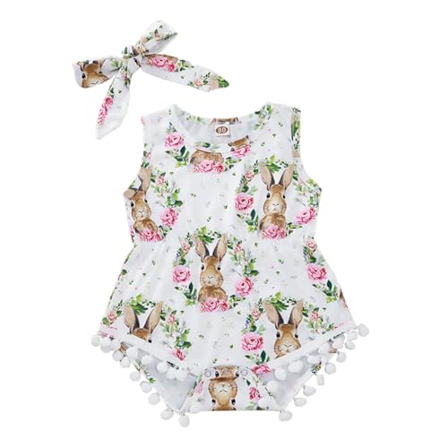 DEARMAMY Ostern Baby Overall 80cm Weiß Baby Mädchen Kostüm Kostüm Jungen und Mädchen von DEARMAMY