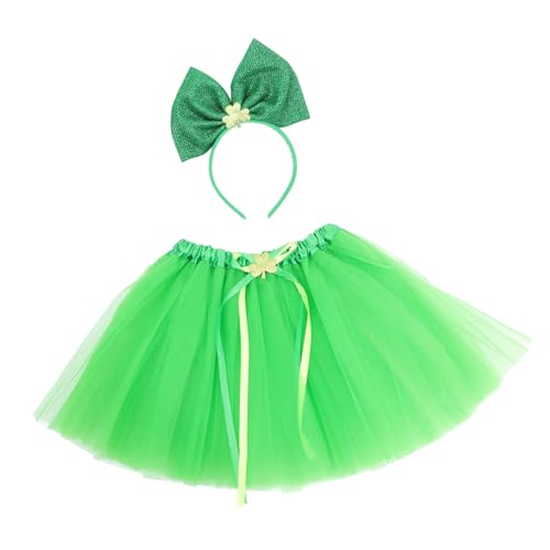 DEARMAMY 1 Satz Partykleidung kinderkleider kinderkleidung festival outift igelkostümkinder Kinderkommode dekoration Cosplay-Requisite für Tutu-Rock für Mädchen Gittergewebe Green von DEARMAMY