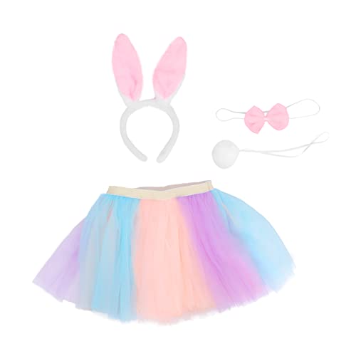 DEARMAMY 1 Satz Partyrock Für Mädchen Kostüm Halloween Outfits Ballettröckchen Kopfschmuck Gazerock Für Mädchen Tüllrock Für Mädchen von DEARMAMY