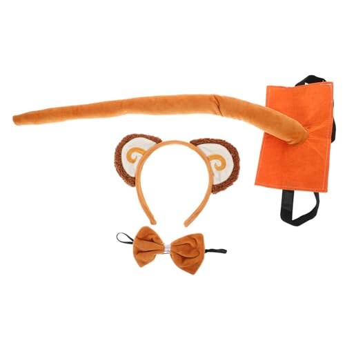 DEARMAMY 1 Satz Verkleide Requisiten Cosplay-stirnbänder Partydekorationen Cosplay Stirnband Ohren Stirnband Stirnbänder Für Cosplay Party Dekoratives Stirnband Brown Stoff von DEARMAMY