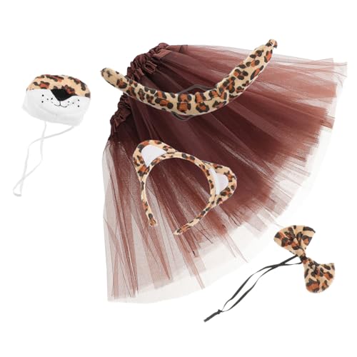 DEARMAMY Stirnband-set Mit Leopardenmuster Damen Tierohren Stirnband Cosplay Party-accessoire Für Weihnachten Halloween von DEARMAMY