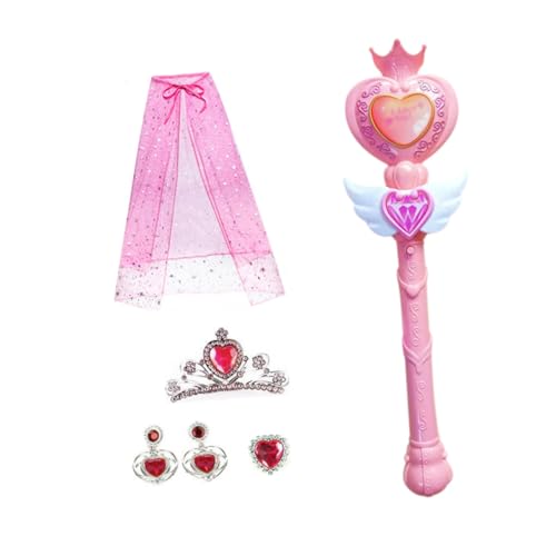 DEARMAMY 1 Satz Zauberstab Kleine Mädchen Kleidung Kleid Kinder Leuchtende Stöcke Prinzessin Cosplay Verkleiden Sich Spielzeug Für Kinder Blitzspielzeug Mädchenkleidung Fee-cosplay Opp Rosa von DEARMAMY