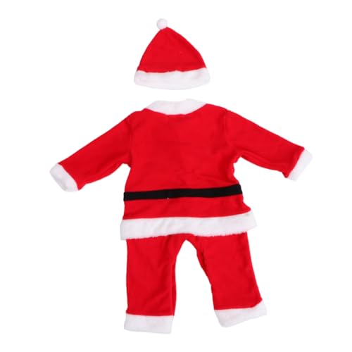 DEARMAMY 1 Set 75 Cm Weihnachtsmann Kostüm Für Weihnachtsoutfit Mit Hut Perfekt Für Weihnachtsfeiern Und Cosplay Ideal Für Jungen Und Mädchen Gemütlich Und Festlich von DEARMAMY