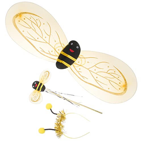 DEARMAMY 1 Set Bienen Performance Requisiten Für Halloween Stirnbänder Marienkäfer Antennen Stirnband Kostüme Fußball Zahnstocher Mädchen Stirnband Bienenflügel Kleinkind Bienen von DEARMAMY