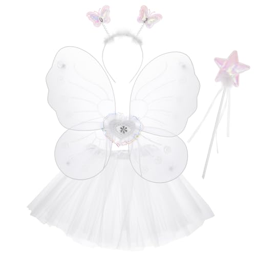 DEARMAMY 1 Set Fairy Rock Performance Kleid Kostüm Für Mädchen Glitzernde Oberteile Und Strumpfhosen Für Festivals Und Partys Ideal Für Kreative Auftritte Und Besondere Anlässe von DEARMAMY