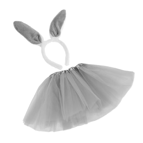 DEARMAMY 1 Set Osteranzug Hase Prinzessin Tutu Rock Hochzeit Im Freien Dekorationen Hasen Outfit Teenager Fee Kostüm Abschlussball Halloween Hasenanzug Hase Cosplay Hasen von DEARMAMY