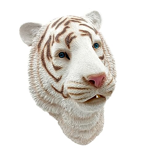 DEARMAMY 1 Stück Tiger Maske Halloween Requisiten Einzigartige Tiger Kopfbedeckung Abschlussball Zubehör Kostüm Riddler Halloween Kopf Süßer Gruseliger Tiger Kopfbedeckung Lustige von DEARMAMY