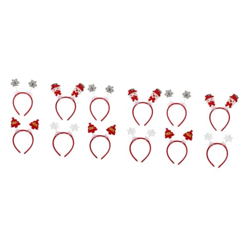 DEARMAMY 12 Stück Weihnachtliche Haarreifen mit Schneeflocken Weihnachtsmann und Tannenbaum Handgefertigte Weihnachts Stirnbänder für Festliche Partys und Familienfeiern DEARMAMY 12 Stück Weihnachtliche Haarreifen mit Schneeflocken Weihnachtsmann und Tannenbaum Handgefertigte Weihnachts Stirnbänder für Festliche Partys und Familienfeiern von DEARMAMY