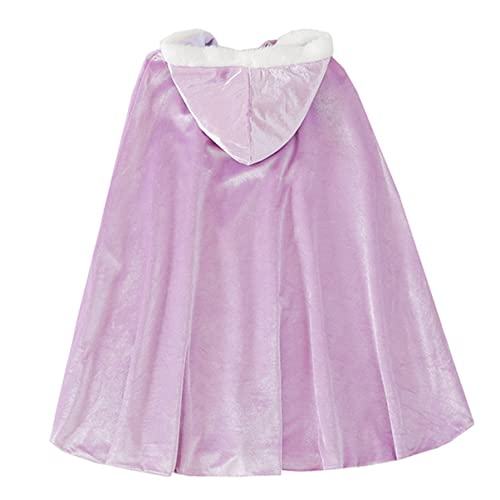 DEARMAMY 1stk Umhang Für Kleidung Partymantel Kinderzubehör Kinderkostüm Umhang Cosplay-Mantel Baumwolle Violet von DEARMAMY