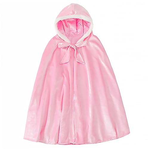 DEARMAMY 1stk Umhang Für Partymantel Kinderkostüm Umhang Cosplay-Mantel Kinderzubehör Rosa Baumwolle von DEARMAMY