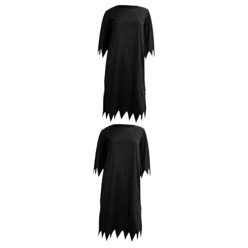 DEARMAMY 2 Stk Halloween Reaper Robe Halloweenkostüm Halloween-Partykostüm für Kinder Ballkleid kinderkostüme halloween kinderkostum halloween Kinderkleidung Halloween-Kostüm für Kinder von DEARMAMY