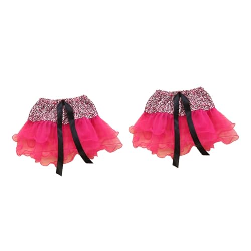 DEARMAMY 2St Ballett-Tutu für Kinder ballettstrumpfhose kinder ballett strumpfhose kinder Ballett Outfit Kinder Ballett Kleidung Kinder Tutu-Rock für Kinder Ballettrock für Kinder Rosy von DEARMAMY