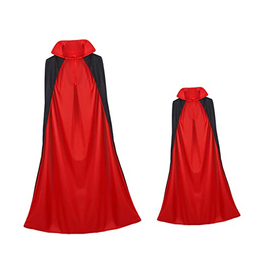 DEARMAMY 2St Halloween-Umhang Halloween roter Umhang Vampir-Kleidung Vampir-Dekor Mantel halloween umhang halloween costume Umhang für Halloween Wiederverwendbarer Vampirumhang Kap Stoff von DEARMAMY