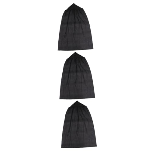 DEARMAMY 3 STK Halloween verkleiden Halloween umhang Halloween Costume Black Cape Cosplay-Umhang schwarzer Kapuzenmantel Kleidung Umhang mit Bühnendekoration Performance-Umhang Stoff von DEARMAMY