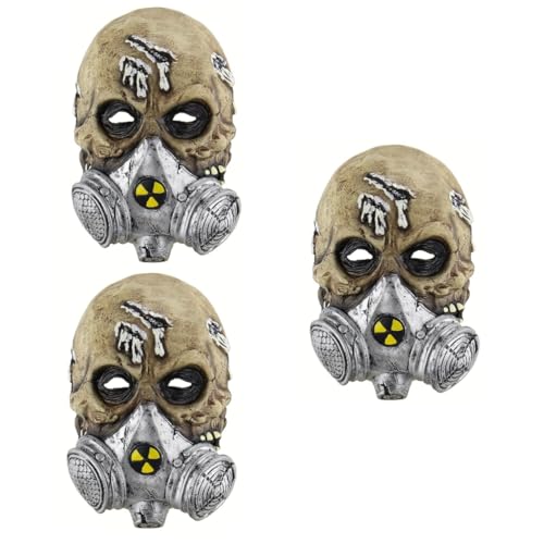 DEARMAMY 3St Halloween-Maske halloween halloween assecoires halloween mask halloween masken zu halloween Horror-Zombie-Maske Skelett Totenkopfmaske Schädelmaske Horror-Maske von DEARMAMY