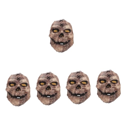 DEARMAMY 5 Stk Vogels cheuche Maske Halloween-Ornamente Cosplay-Maske Schädelmaske Halloween-Dekoration halloween deko halloween schminke Halloweenkostüm beängstigend Horrorschädel Emulsion von DEARMAMY