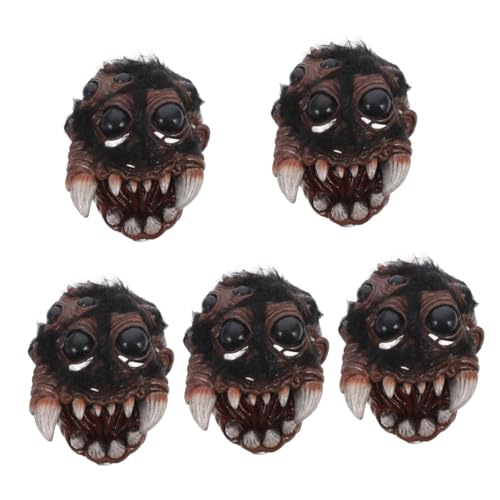 DEARMAMY 5St Spinnenmaske Festivalmaskenmasse Spinnenkostüm Partymaskenmänner Halloween realistische maske Gesichtsbedeckung Party-Cosplay-Maske Maskerademaske für Männer kunststoff von DEARMAMY