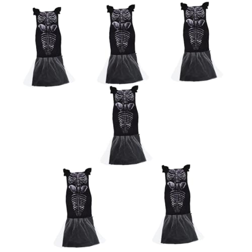 DEARMAMY 6 Stk Halloween-Hexenkostüm Cosplay Hexenkostüm für Damenkleid Mädchen-Outfit halloween costume halloween kleidung Halloween-Skelettkleid Halloween-Fischschwanzkleid Polyester von DEARMAMY