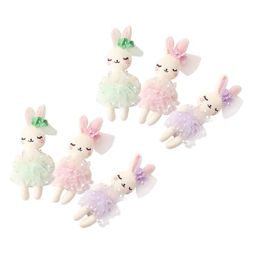 DEARMAMY 6 Stück Teiliges DIY Hasen Ornament Weiche und Netz Hasenpuppen Vielseitige Plüsch Kaninchen für Mädchen Dekorative Haaraccessoires und Sammelobjekte Pastellgrün Flieder Rosa DEARMAMY 6 Stück Teiliges DIY Hasen Ornament Weiche und Netz Hasenpuppen Vielseitige Plüsch Kaninchen für Mädchen Dekorative Haaraccessoires und Sammelobjekte Pastellgrün Flieder Rosa von DEARMAMY
