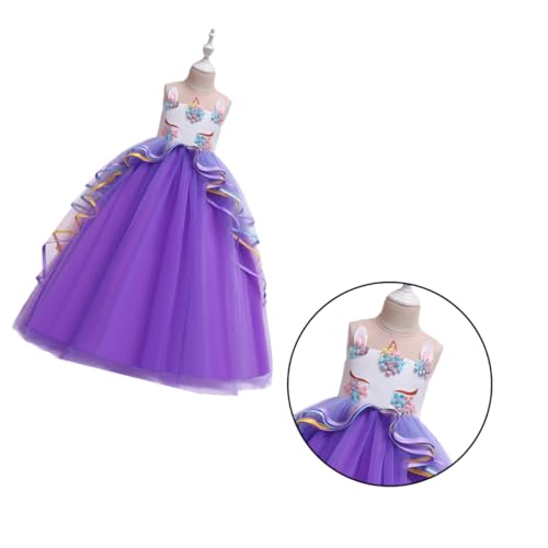 DEARMAMY Cosplay-Zubehör e girl kleidung dress for Cosplay-Kostüm für Mädchen Kleidung zeigen Violett von DEARMAMY