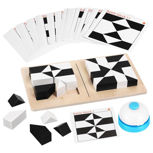 DEARMAMY Denkaufgabe-Puzzle Holzblock-Puzzle Bausteinspiel Holzpuzzleteile Strumpffüller Für Jungen Und Mädchen von DEARMAMY