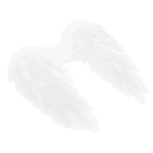DEARMAMY Engelsflügel Kostüm Weiß Federn Deko Cosplay Accessoire für Erwachsene Weihnachts und Halloween Party Requisit Langlebig und Realistisch DEARMAMY Engelsflügel Kostüm Weiß Federn Deko Cosplay Accessoire für Erwachsene Weihnachts und Halloween Party Requisit Langlebig und Realistisch von DEARMAMY