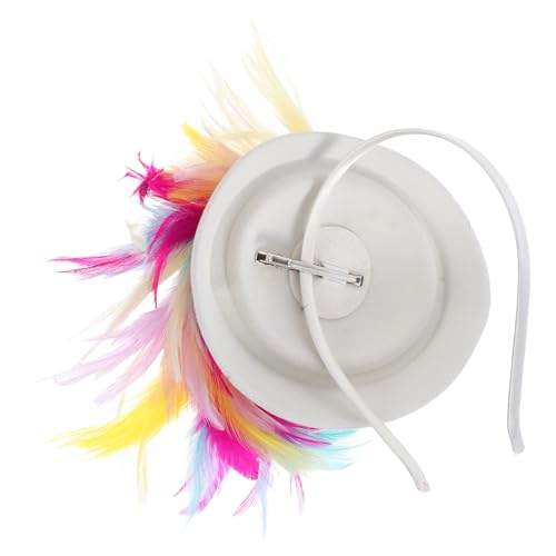 DEARMAMY Faszinator Mini Hut Haarreif Kopfschmuck Damen Leicht Hochzeits Party Festival Braut Accessoire Weiß Karneval Haarband Brautschmuck DEARMAMY Faszinator Mini Hut Haarreif Kopfschmuck Damen Leicht Hochzeits Party Festival Braut Accessoire Weiß Karneval Haarband Brautschmuck von DEARMAMY