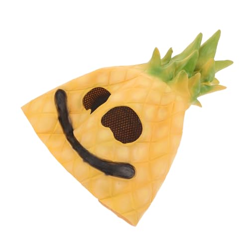 DEARMAMY Ananas-kopfbedeckungsmaske Halloween Realistische Kopfbedeckung Hutband Tropisches Mottoparty-zubehör Für Jungen Und Mädchen Erwachsene von DEARMAMY