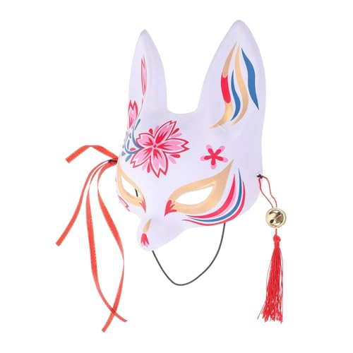 DEARMAMY Fuchs-Dämonenmaske Fuchs Maskerade Masken Fuchs-Cosplay-Maske Cosplay-Tiermaske halloween party halloween maske Fuchsmaske für Cosplay Füchsemaske im japanischen Stil PVC Colorful von DEARMAMY