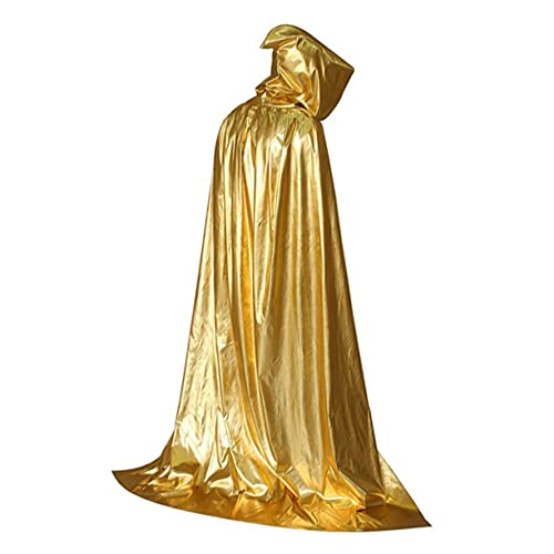 DEARMAMY Halloween Kapuzenumhang Für Erwachsene Einfarbiger Umhang Mit Kapuze Unisex Ideal Für Halloween Cosplay Und Kostümpartys Größe Vielseitig Einsetzbar Für Karneval Und von DEARMAMY