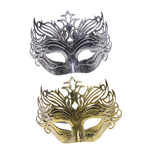 DEARMAMY Halloween Maske Aus Antikem Goldene Retro Halbe Gesichtsmaske Für Maskierte Ballpartys Ideale Party Dekoration Und Bastelset Für Und Erwachsene von DEARMAMY